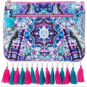 Camilla Threads of Cosmo Small Canvas Clutch NWT